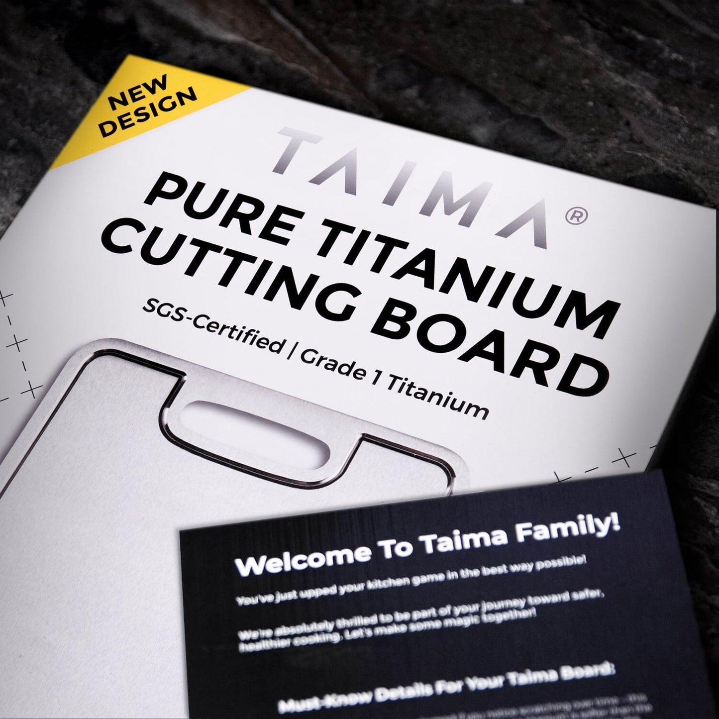 ¡NEW YEAR SALE! Certified Taima® Pure Titanium Cutting Board - V2 Updated Design
