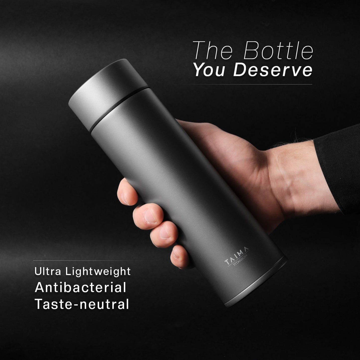 ¡BLACK FRIDAY SALE! Taima® 100% Pure Titanium Water Bottle - Drink Clean, Live Better.