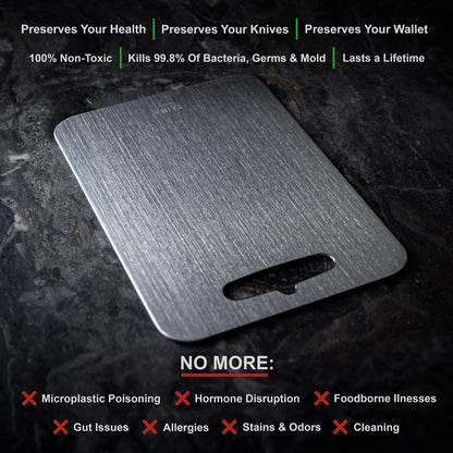 ¡BLACK FRIDAY SALE! The Original Taima™ Pure Titanium Cutting Board | Non-Toxic & Antimicrobial