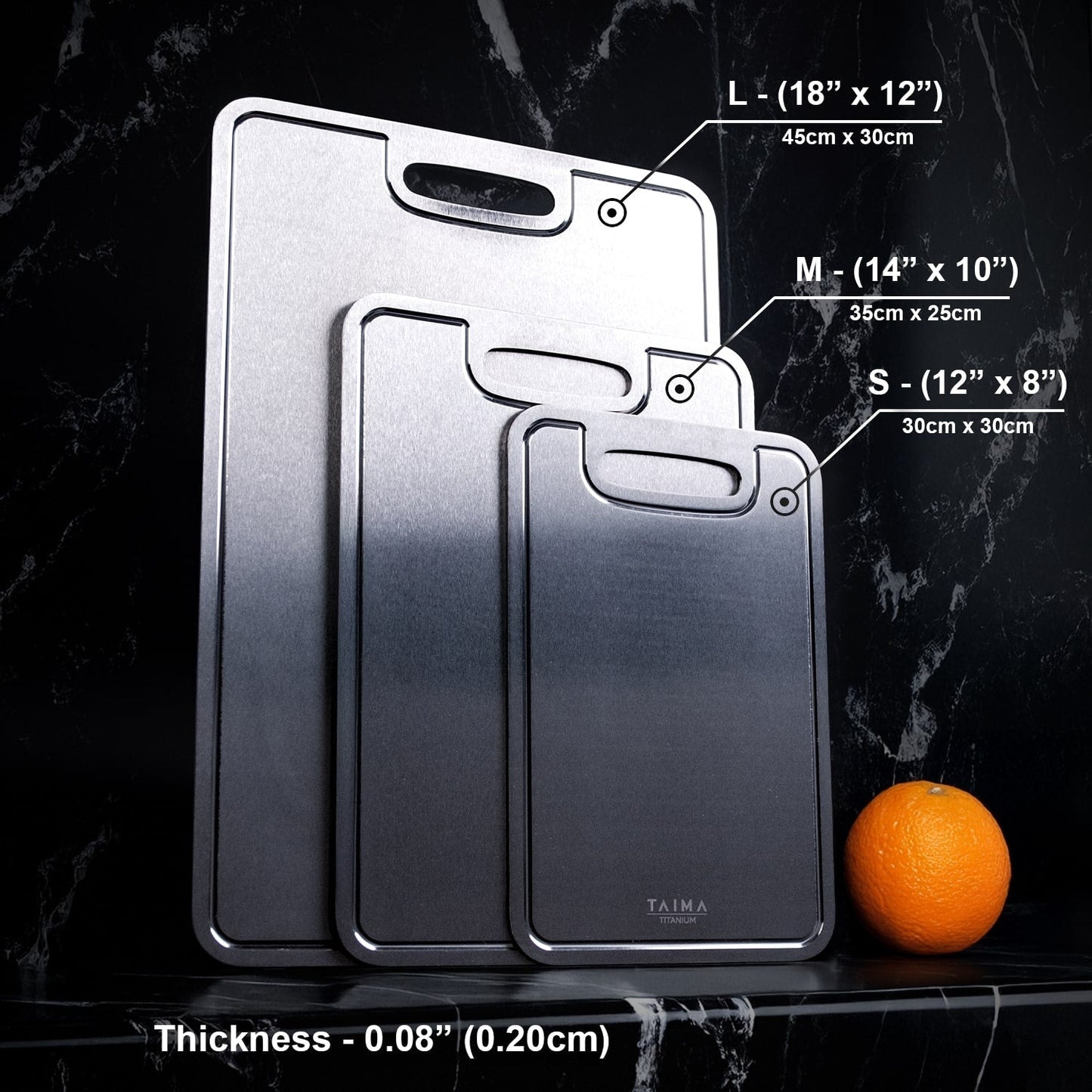 ¡BLACK FRIDAY SALE! Certified Taima® Pure Titanium Cutting Board - V2 Updated Design