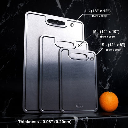 ¡BLACK FRIDAY SALE! Certified Taima® Pure Titanium Cutting Board - V2 Updated Design