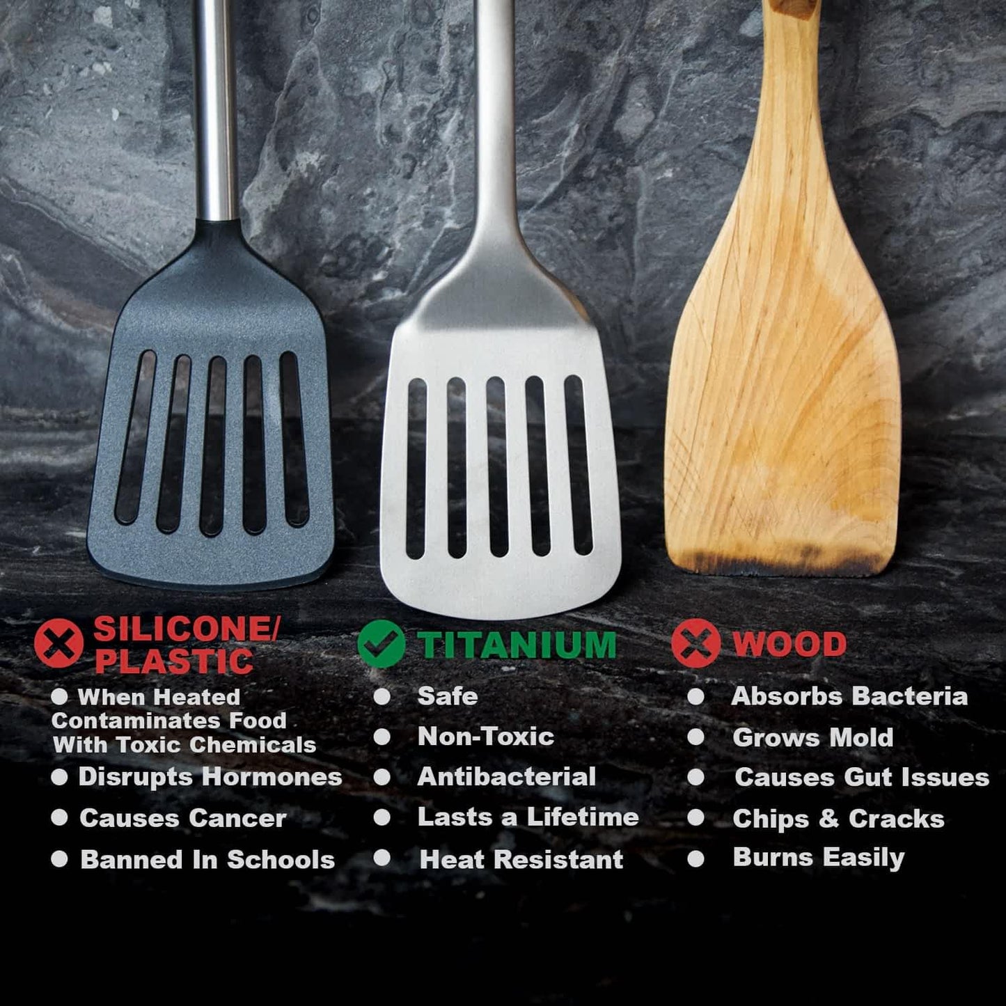 ¡BLACK FRIDAY SALE! Taima® 100% Pure Titanium Spatula / Utensils